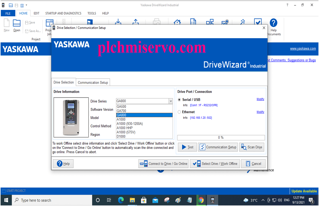 [Download] DriveWizard Industrial V2.1 Yaskawa Inverter Software