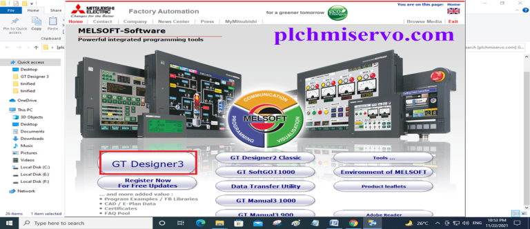 [Download] GT Designer3 GOT2000 Mitsubishi HMI Software Real