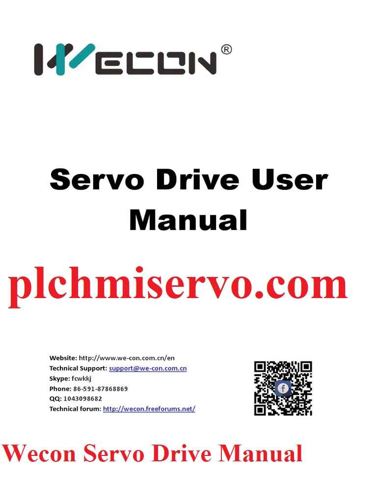 Wecon Servo Drive Manual