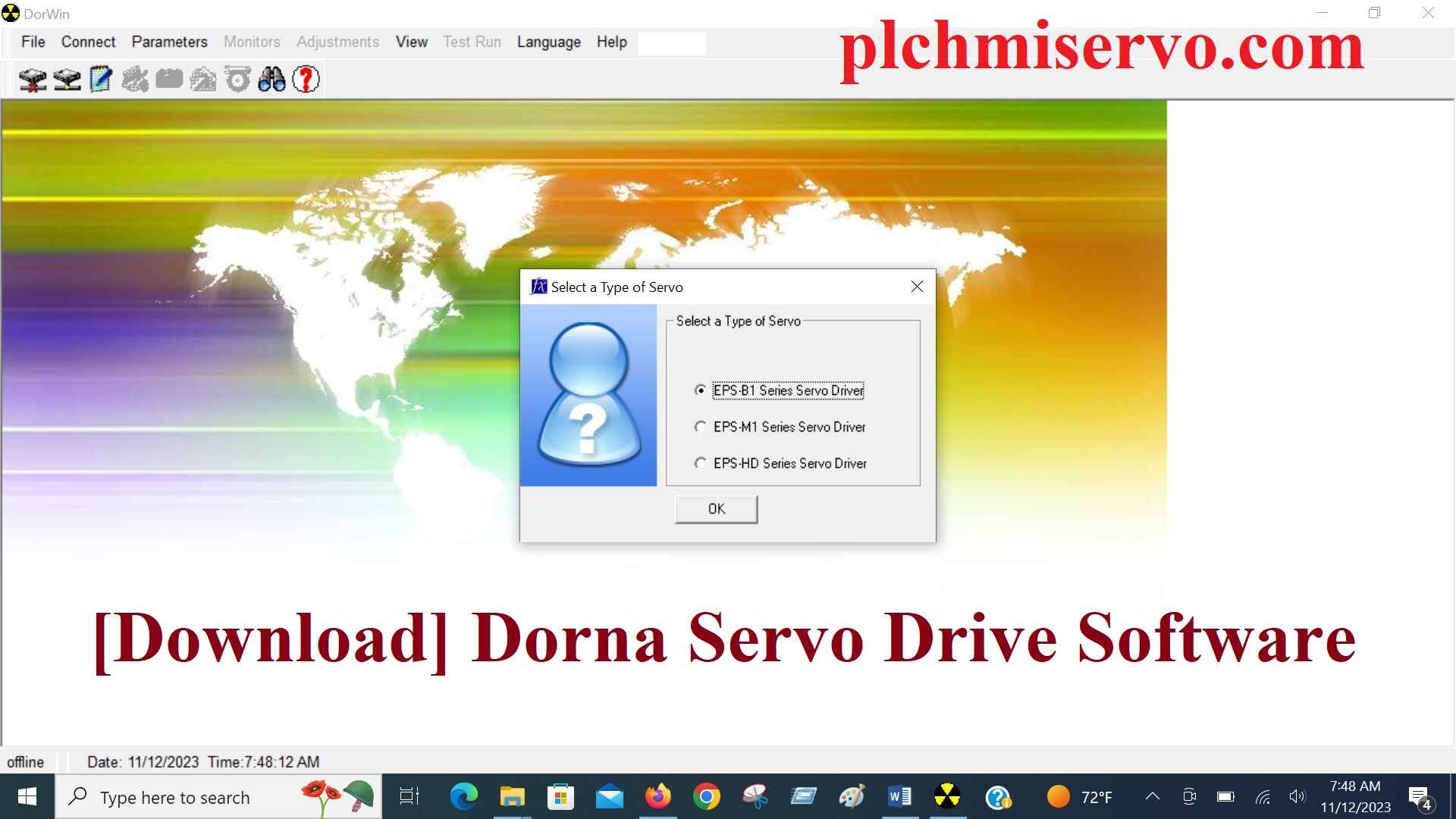 [Download] Dorna Servo Drive Software